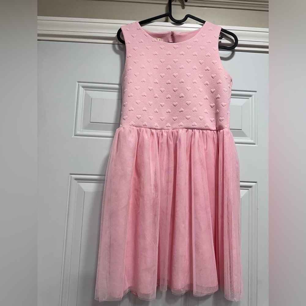 Girls hearts coat and Dress set Size 16 - Picture 3 of 5